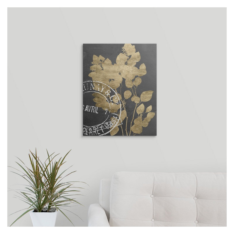 « iii » jennifer grolier, impression Postage Leaves, H 48 po x l 38 po x P 1,5 po, Toile