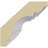 Endurathane Edinburgh Roped Crown Moulding, 2 1/4"H x 2 3/8"P x 3 1/4"F x 94 1/2"L, (1/2" Repeat), Factory Primed