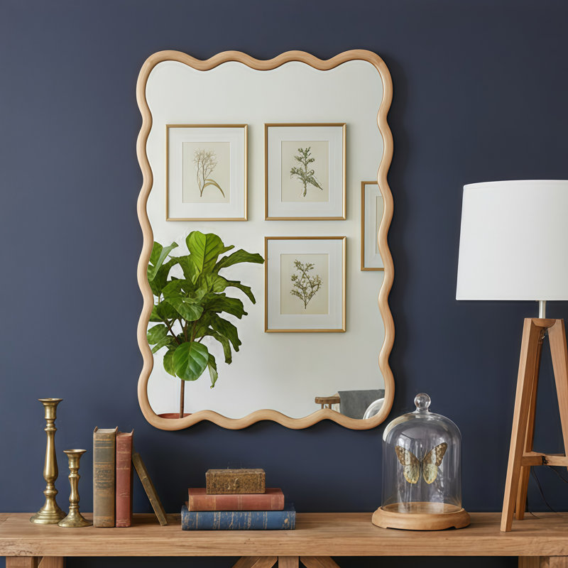 Miroir décoratif Wavy, Naturel, H 24 po x l 36 po
