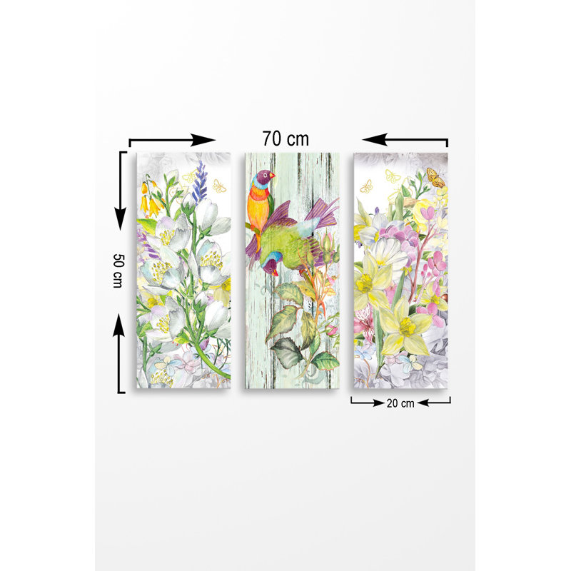 Ensemble de 3 panneaux décoratifs élégants, 27,6 po x 19,7 po | 100% panneau de fibres à densité moyenne, épaisseur: 0,1 pouce | Parfait pour le salon, la chambre à coucher et le bureau, et pour une œuvre d'art élégante et polyvalente