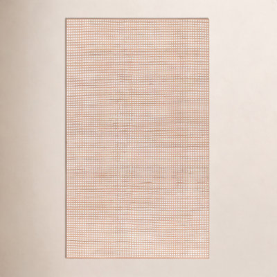 Acerra Pink Hand-Woven Geometric Outdoor Rug