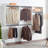 White Wall Mounted Wood Closet System
