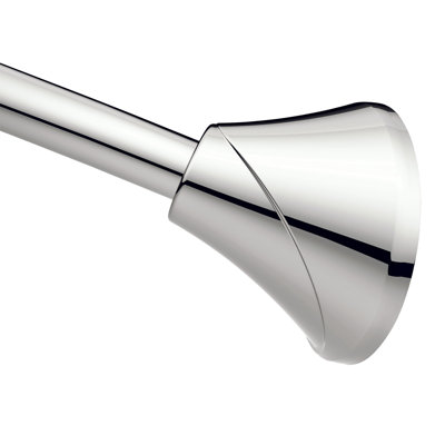 Moen 5-Foot Adjustable Tension Single Curved Shower Curtain Rod