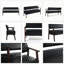 Banc d'attente de 148 cm (58,27 pouces) en similicuir PU matelassé à losanges avec accoudoirs en bois, pouvant supporter jusqu'à 136 kg (300 lb).-589559454