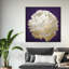 Améthyste floral, chic et élégante fleur moderne mauve - impression sur toile-71090110-71090096
