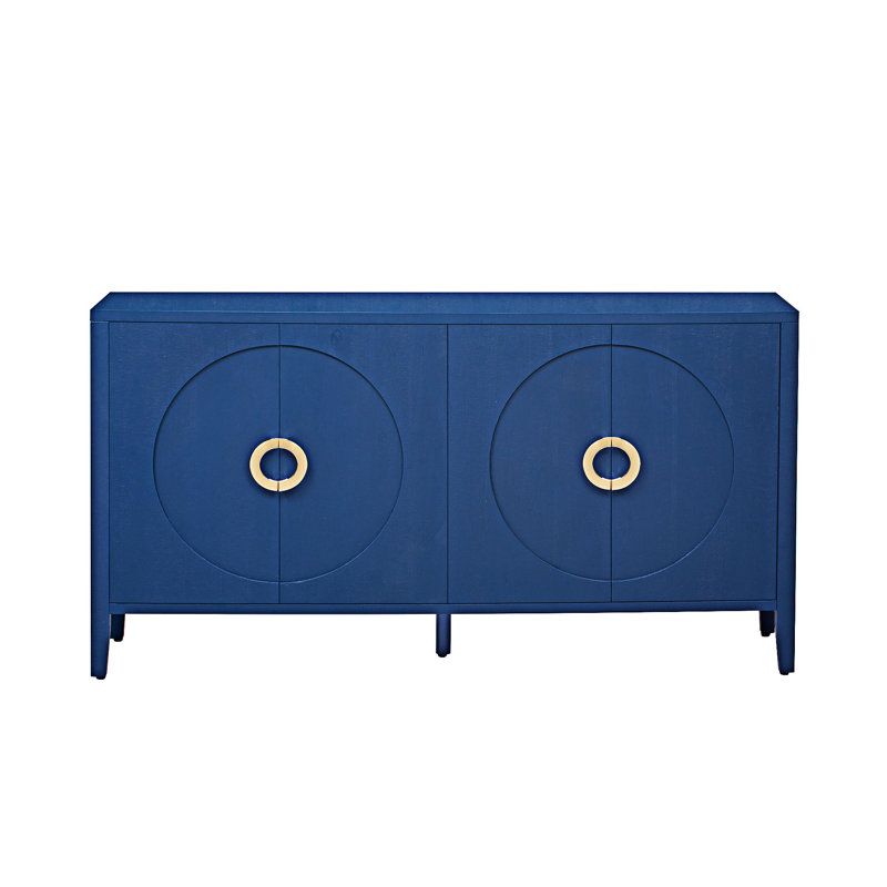 Storage Cabinet Sideboard, Navy Blue
