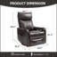 Fauteuil chauffant manuel chauffant avec chaise berçante et pivotante-476174212