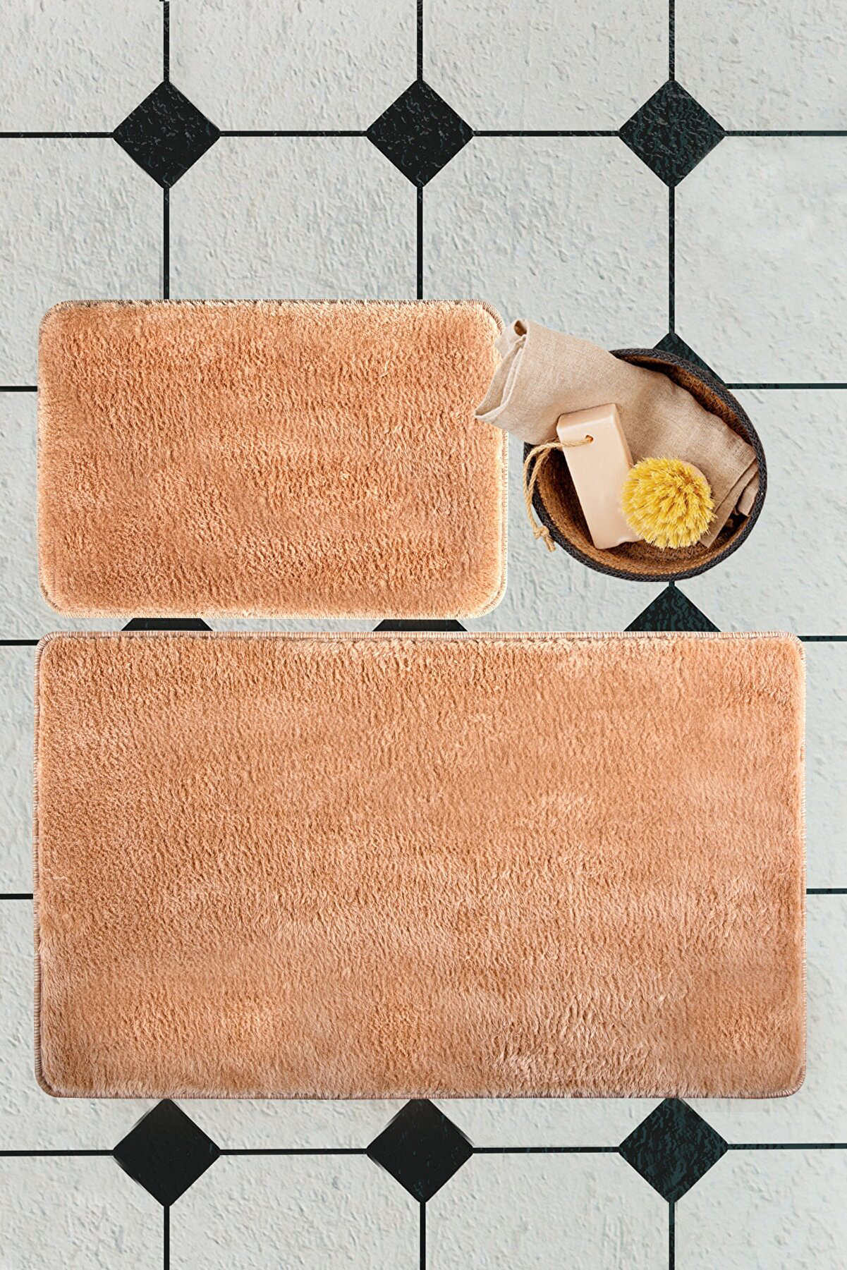 Kessy Bath Rug with Non-Slip Backing