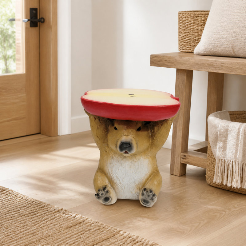 Capybara Stool with Apple Slice Top