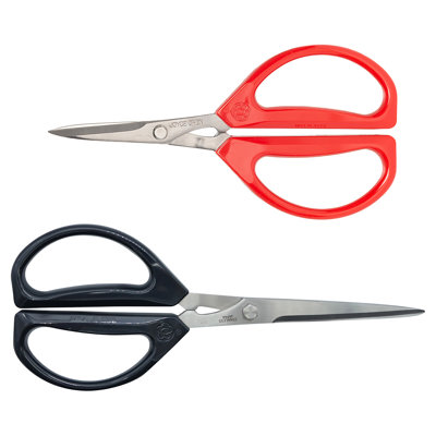 JOYCE CHEN® 8-In. Deluxe Unlimited & 6.3-In. Original Unlimited Scissors With Ergonomic Dark Navy & Red Handles, 2-Pack