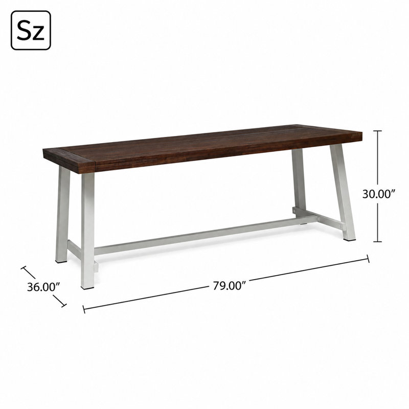 Table de salle à manger d'extérieur en bois Modern Modern