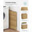 130L Clothes Hamper With Lid, 2 Removable Liner Bags, 6 Mesh Bags, Wicker, Double Laundry Basket For Bathroom, 13 X 26 X 23.6 Inches-1573434034