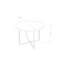 Mardiros Oak Round Solid Wood Top Metal Base Dining Table-1322041491-1322041488