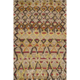 Moroccan Geometric Area Rug in Beige/Brown/Red