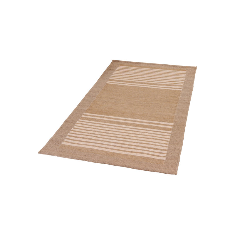Scandinavian Hand Knotted Wool Geometric Area Rug, Rectangle 9' x 12'