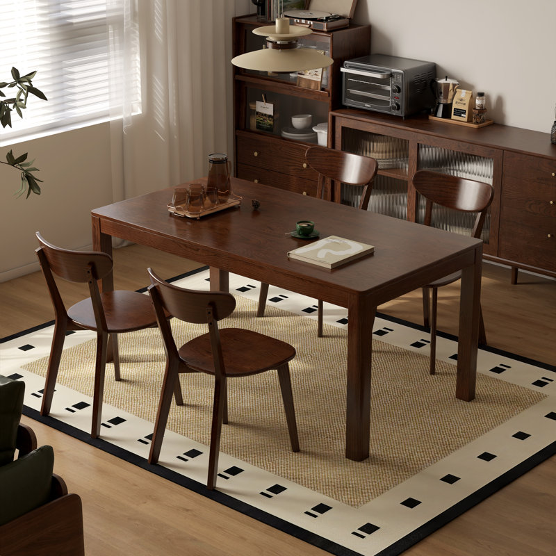 100% Solid Oak 17.7"H Side Chairs, Brown Oak
