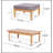 Charming Mid-Century Modern Ottoman And Coffee Table Set For Stylish Spaces