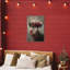 Cerf de Noël poinsettia, estampe numérique, design par Tina LeCour-879705554-879705553