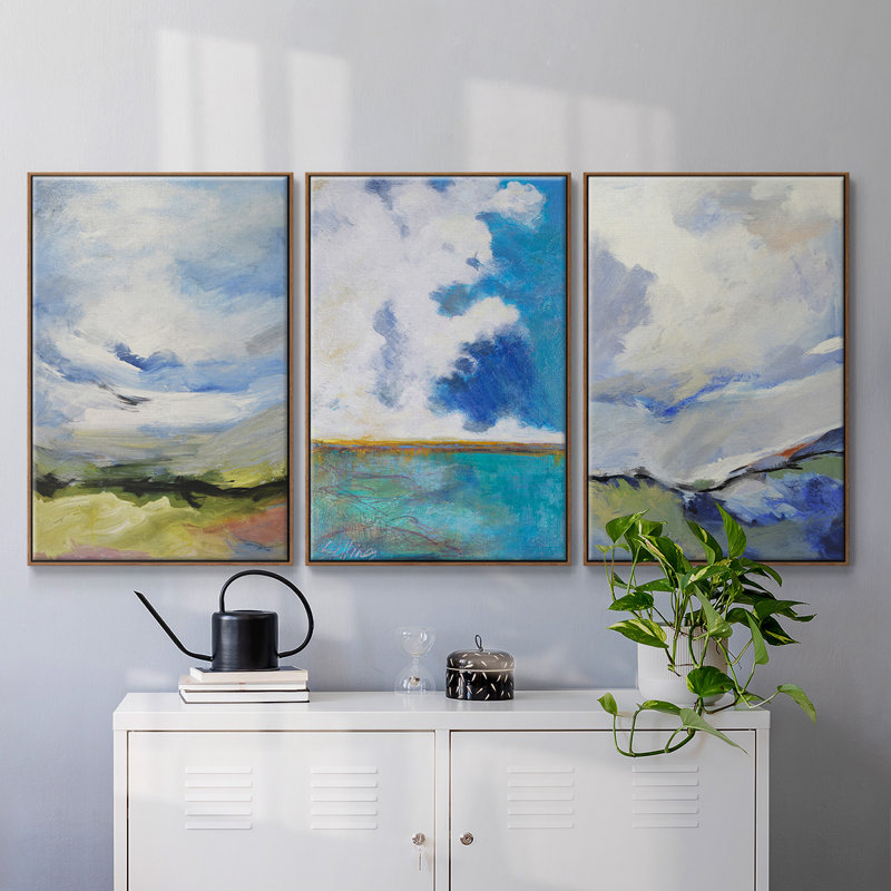 Autour des nuages III, H 24 po x l 48 po x P 2 po, Noyer