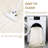 Modern Machine Washable Area Rug with Border, Stain Resistant & Non-Slip, Minimalist Farmhouse Accent Rug for Dining Room, Office, Bedroom-1222027516
