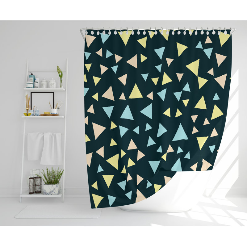 Whitehurst Polyester Shower Curtain, 177cm H x 177cm W