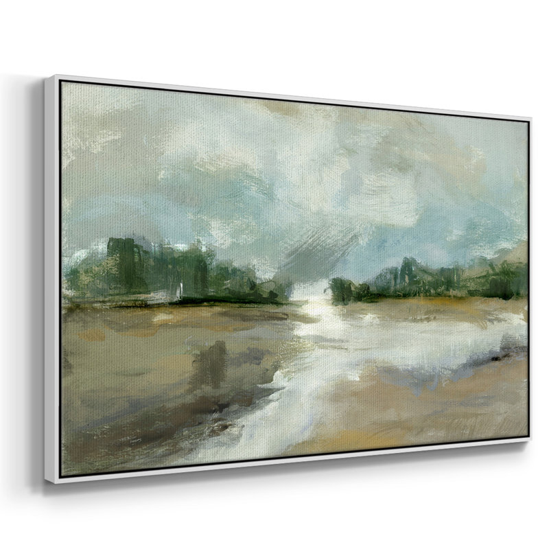 "Lumière différente", reproduction sur toile, H 25 po x l 37 po x P 2 po, Argent