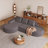 Modern Curved Sofa ,Chenille Upholstered Boneless Sectional Sofa Couch Set,Modular 108.5" L Shaped Sectional Living Room Sofa Set With 3 Pillows,Free Combination Sofa Couch For Living Room,Bedroom-1736596587-1736596598