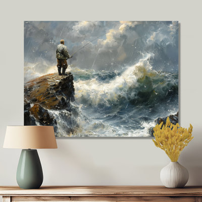 Cliffside Ocean Fishing - Chasse et pêche, art mural