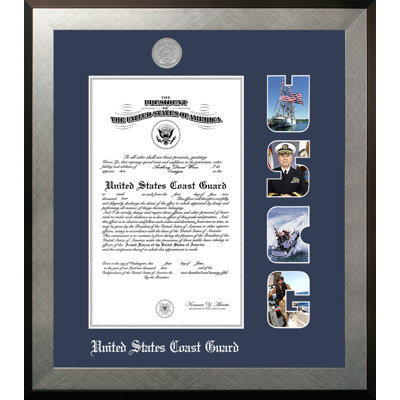 Coast Guard Certificate Honours Picture Frame