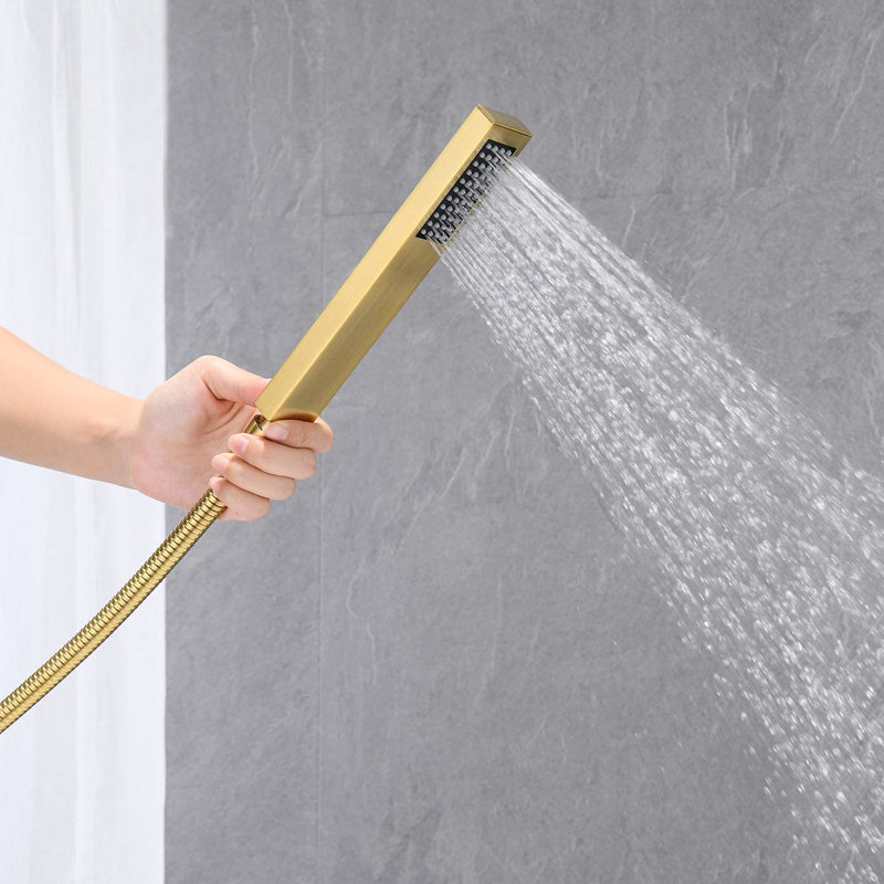 Robinet de baignoire de salle de bain Elegant, Or brossé