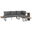 Garden Corner Sofa with Table 4 Seater Right Hand Modular-478066101-478066106