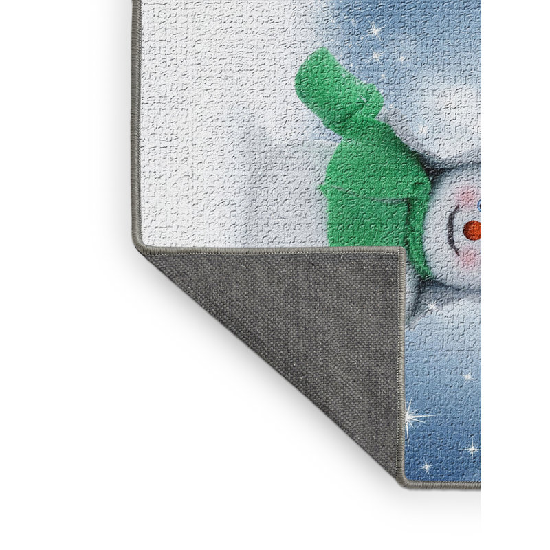 Tapis bleu bonhomme de neige, Rectangle 2 pi x 3 pi