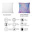 Coussin décoratif rose et bleu à imprimé de nuages IV-1368128408