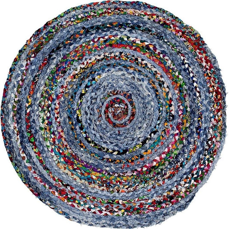 Cotton Indoor Rug, Round 3'3"