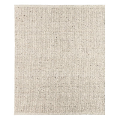 Jaipur Living Amgala LEO14 Handmade Solid Ivory Area Rug (10'x14')