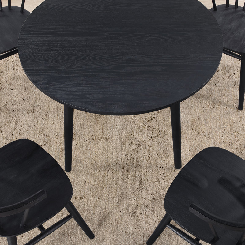 Table ronde 42 po Meili, Noir