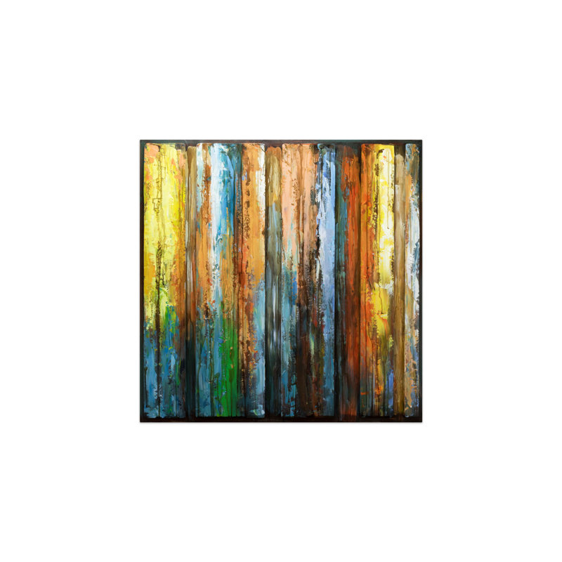 Flickering Candles metal print