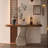 Modern simple solid wood porch table-368528095