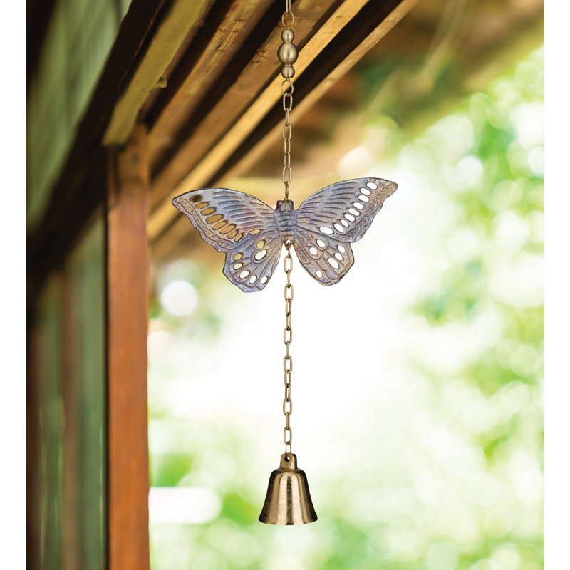 Cloche de jardin en fonte - papillon