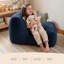 Pouf géant Big Joe Modora pour enfants, tissu Featherridge « Nuit étoilée »-134924387-134924388