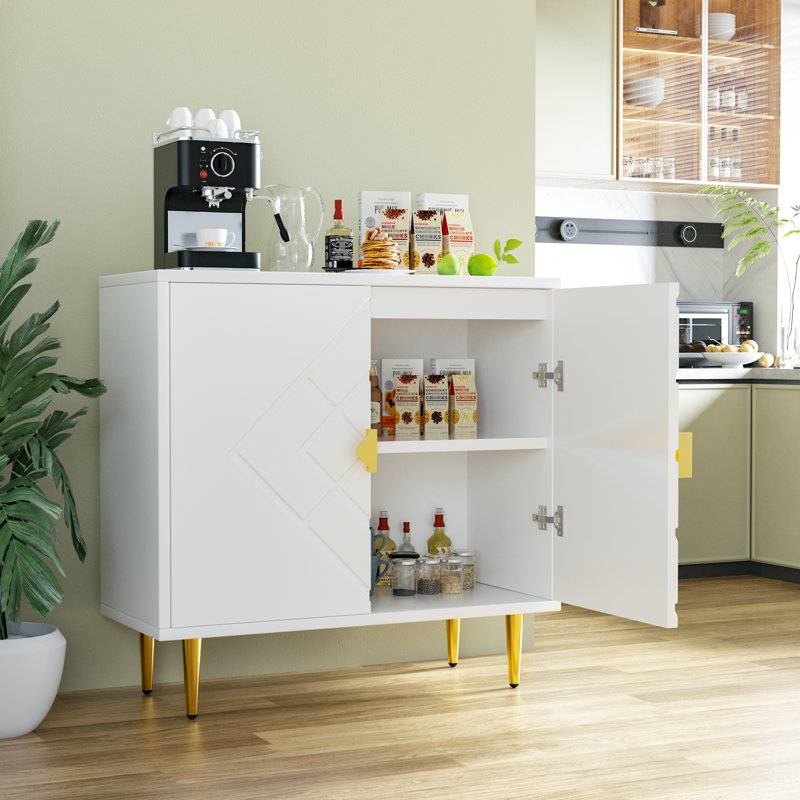 Armoire d'appoint moderne, Blanc