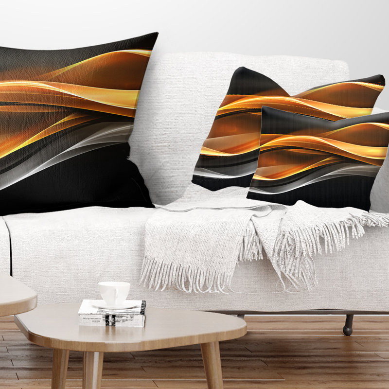 Coussin lombaire à lignes vers l’intérieur Abstract