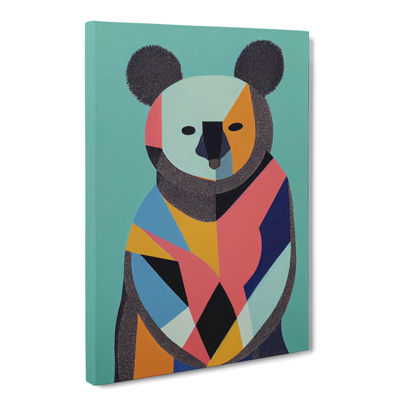 Graford Koala Bear Abstract - Wrapped Canvas, 50cm H x 35cm W x 3cm D