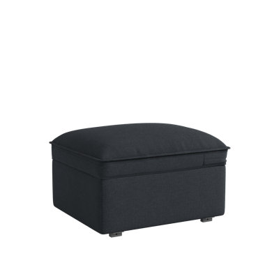Reclining Sectionals Sofa Ottoman, Dark Gray