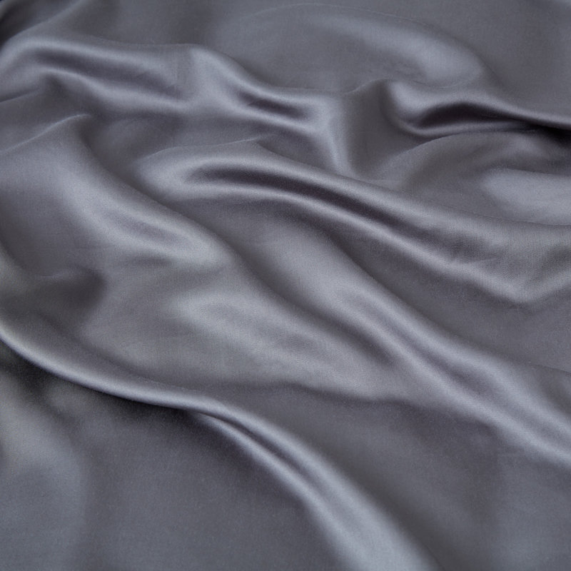 Panda 100% Bamboo Flat Sheet - Hypoallergenic and Breathable, Single (3'), Urban Grey