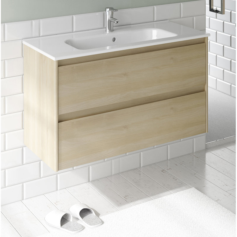 Ambra 23.8'' W Single Vanity, Matte White