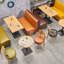 Banc rembourré en similicuir Casual Cafe-101617236