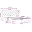 Structure de lit sans matelas en velours rose 160 x 200 cm Piran-1647311824-1647311830