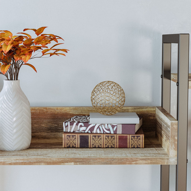 Etagere Bookcase, Industrial Brown