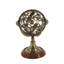 Globe terrestre en laiton et boussole